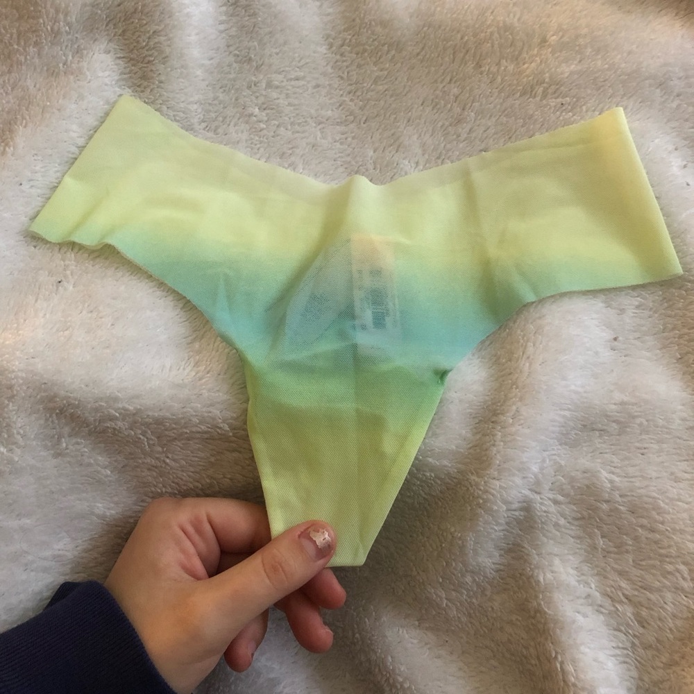 Yellow & blue ombré thong NWT